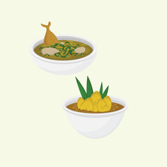 Indonesian Food Illustration