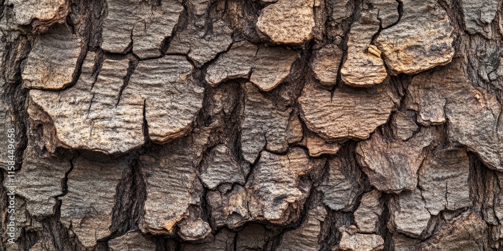 Poster tree bark texture showcases the intricate patterns and details found in old wood. this old wood tree