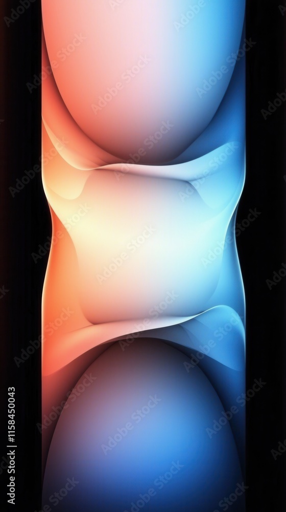 Poster dynamic abstract gradient art modern digital gallery visual artwork contemporary design eye-level vi