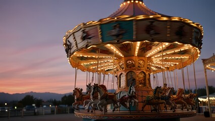 carousel at night