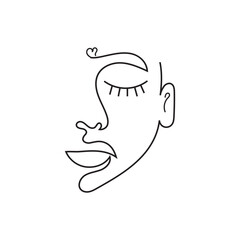 Face Line Art
