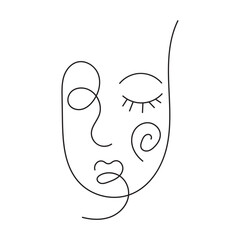Face Line Art