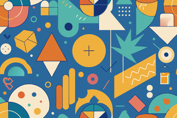 seamless pattern with cars and stars