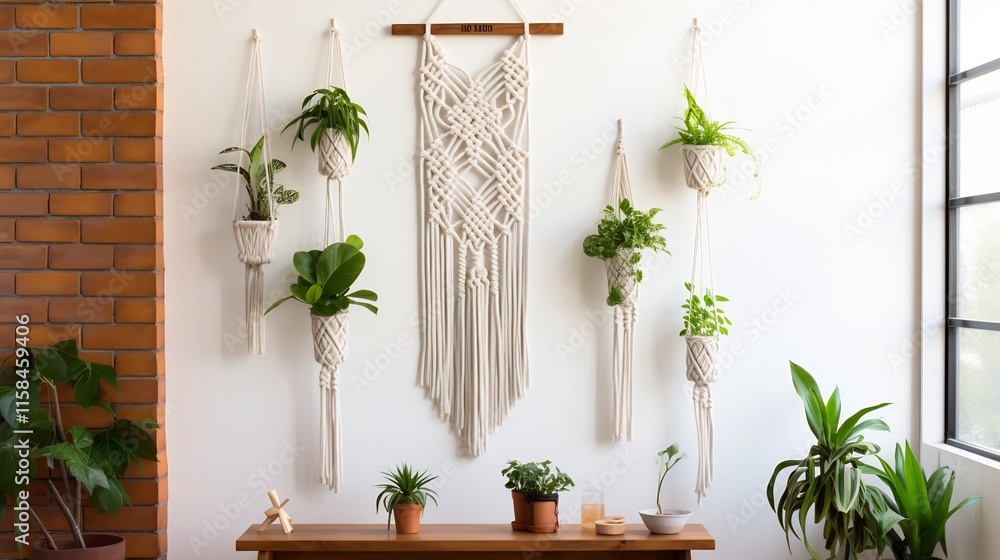 Aufkleber macram diy kit containing cotton rope wooden dowels and step by step instructions for creating custo