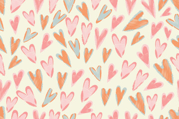 love seamless pattern romantic background