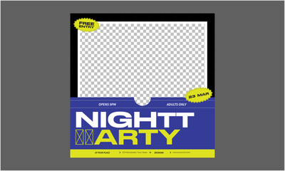 Night Party Socials Media