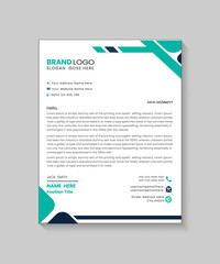 Obraz premium Creative business letterhead design template