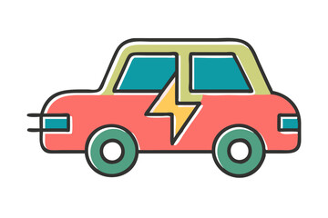 Fototapeta premium Cutting-edge car design showcasing green energy innovation and eco-friendly mobility. 