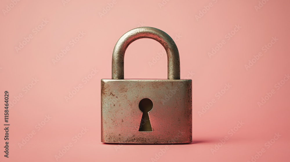 Poster abstract technology cyber security privacy information network concept padlock protection digital ne