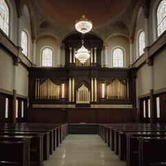 Synagogen - Der heilige Raum der Synagoge mit der Bima