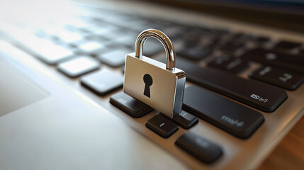 Blue abstract image that is futuristic with finger prints concept. Theft detection Prevention of cyber threats That is using security systems.