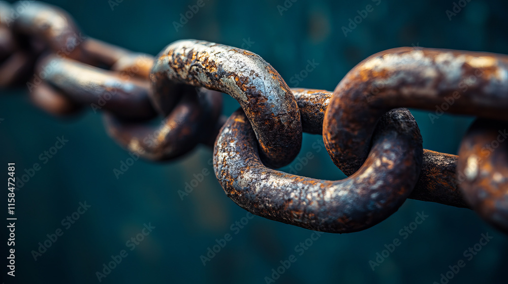 Poster abstract blockchain technology and globe concept. modern blue background. advanced security better p