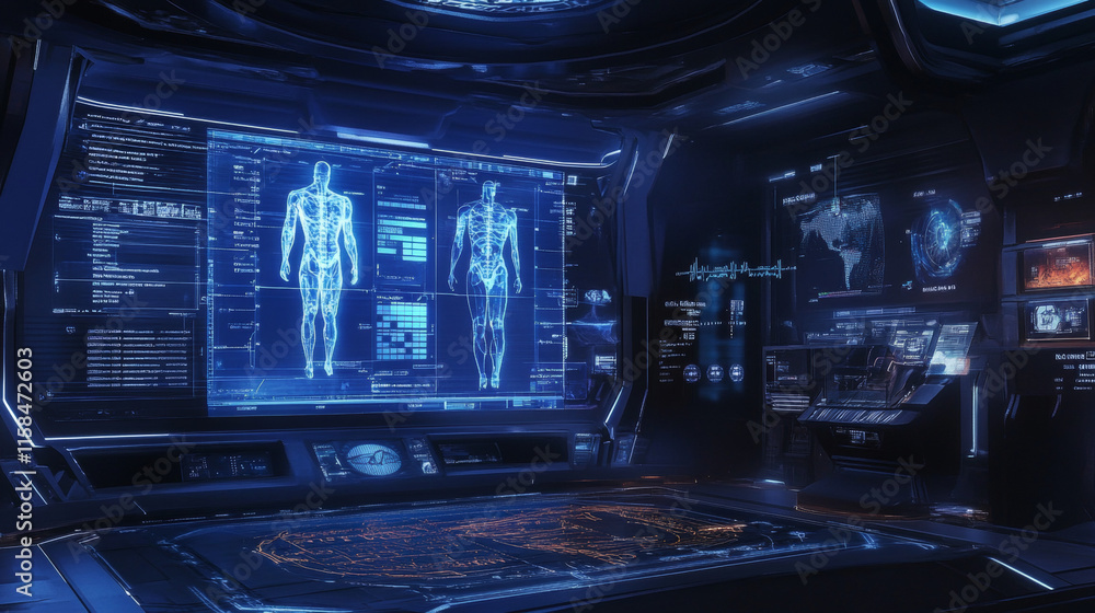 Poster abstract technology ui futuristic concept hud interface hologram elements of digital data chart, com