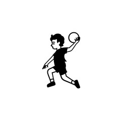 Fototapeta premium Person Playing Handball 