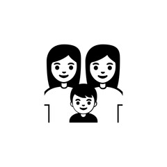 Family Two Women and a Child
