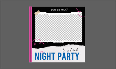 Night Party Socials Media