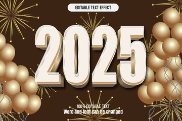 2025 editable text effect 3d emboss mode rent