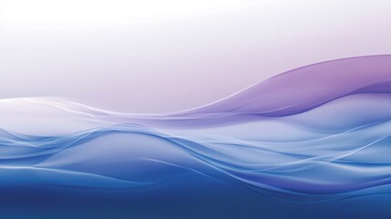 Fototapeta premium Serene Abstract Waves: Lavender and Blue Hues Flowing Seamlessly in a Digital Art Piece