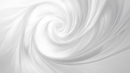 Soft white feathers spiraling upwards, creating a peaceful and calming effect that symbolizes lightness, serenity, and tranquility