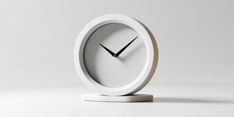 Desk clock displayed on a white background, showcasing the design and functionality of a desk clock while emphasizing its modern aesthetics for any workspace. Perfect for enhancing your desk clock