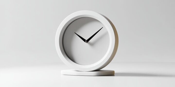 Desk clock displayed on a white background, showcasing the design and functionality of a desk clock while emphasizing its modern aesthetics for any workspace. Perfect for enhancing your desk clock