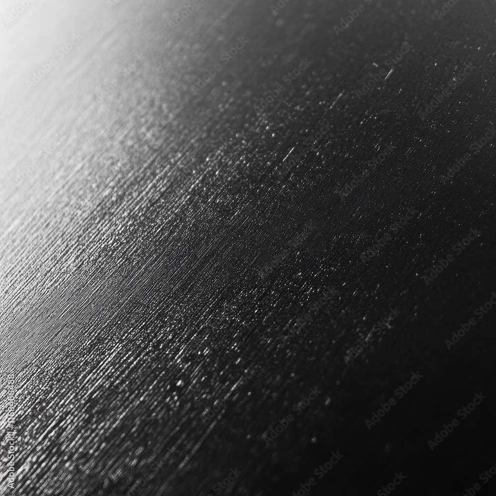 Poster close-up of a textured black surface with subtle light reflections and intricate patterns.