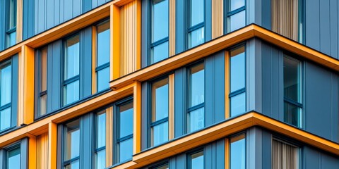 Multiple windows enhance the architectural design of the building, showcasing the beauty and functionality of windows as a crucial element in modern building aesthetics.