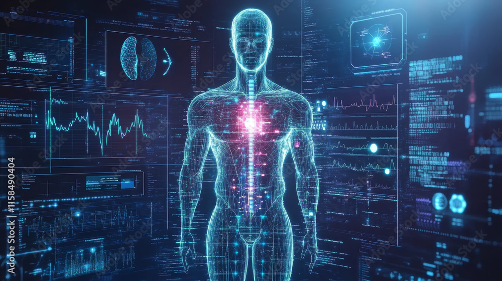 Poster abstract technology ui futuristic concept hud interface hologram elements of digital data chart, com