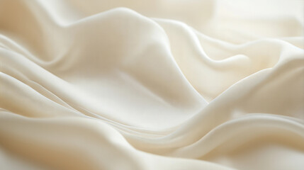 Obraz premium Soft beige satin and silk backgrounds, natural fabrics, light backgrounds for advertising, website or banner, and social media