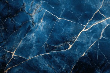 Fototapeta premium Blue Marble Texture with Gold Veins