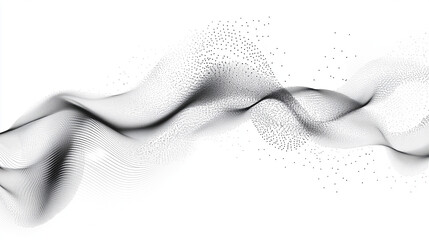 Fototapeta premium Futuristic Digital Wave of Glowing Particles with Technology Background and Modern Vector Design