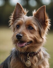 Close-up of an Australian Terrier Dog