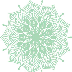 Beautiful flower art and mandala vector design