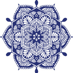 Beautiful flower art and mandala vector design