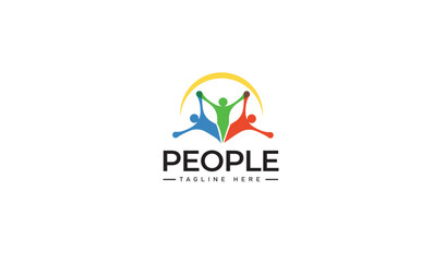Social logos and charity for children, Education logo with love design, Donation logo