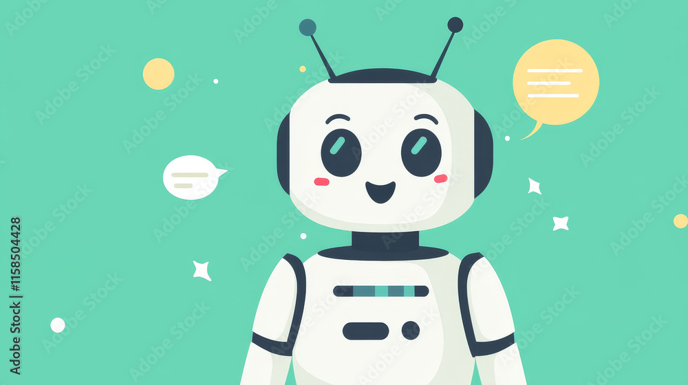 Poster abstract chatbot ai artificial intelligence chatbot ai is a software application used to chat with h