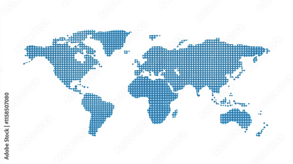Poster world map technology blue dots modern connection technology background with computer systems light b