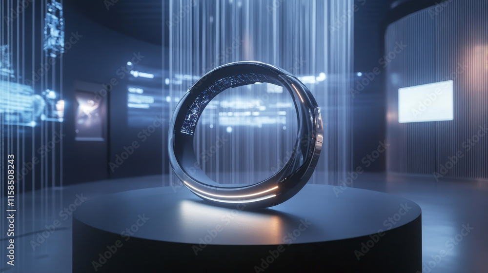 Poster abstract technology ui futuristic concept world hud interface hologram elements of digital data char