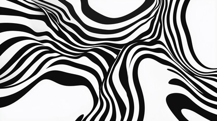Fototapeta premium Black and white of zebra line abtract of art wallpaper room decoration