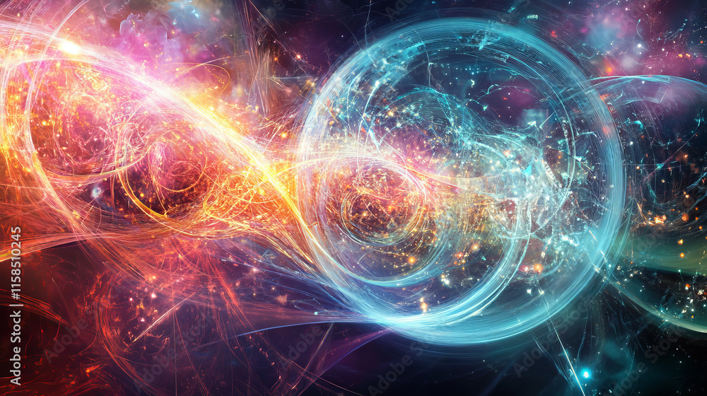 Poster abstract technology concept global network wave flow connection futuristic earth.vector illustration