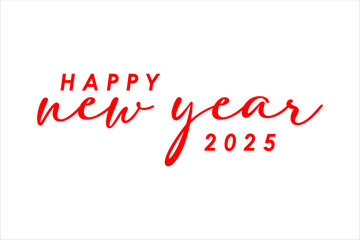 Mobilehappy new year 2025 calligraphy text