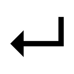 black and white arrow