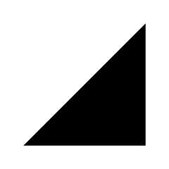 black and white triangle