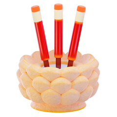 Chinese incense 3d render icon