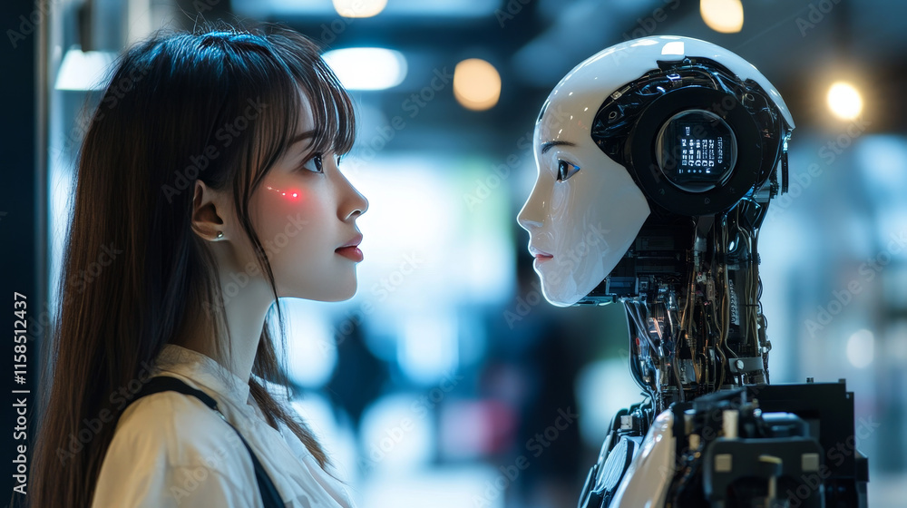 Poster abstract technology ai computing concept ai brain working data of artificial intelligence and futuri