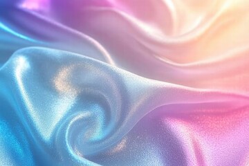 Obraz premium Pastel Rainbow Silk Drape
