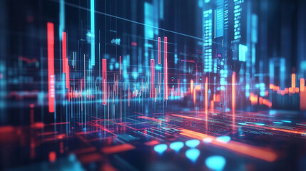 abstract technology ui futuristic concept hud world interface hologram elements of digital data chart, communication, computing and percent vitality innovation on hi tech future design background