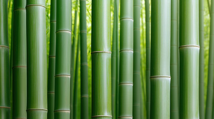 Fototapeta premium serene bamboo forest with tall green stalks creating tranquil atmosphere
