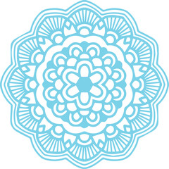 Beautiful flower art and mandala vector design