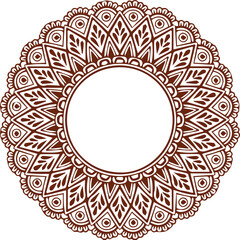 Beautiful flower art and mandala vector design